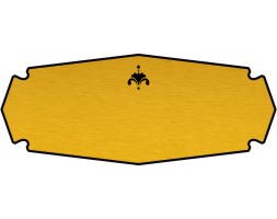 Zlatá menovka s ornamentom 144