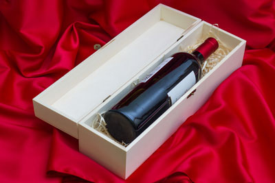 Drevená krabica na víno č.1